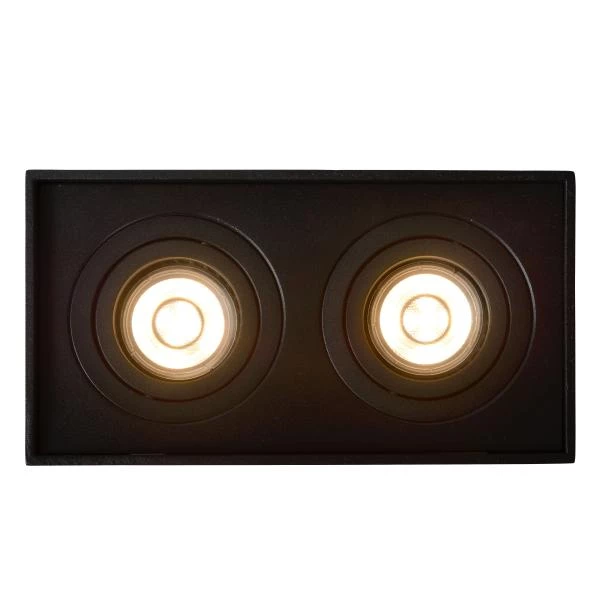 Lucide TUBE - Spot plafond - 2xGU10 - Noir - DETAIL 4